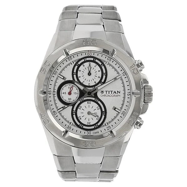 Titan NT9308SM01 Chronograph Watch for Men