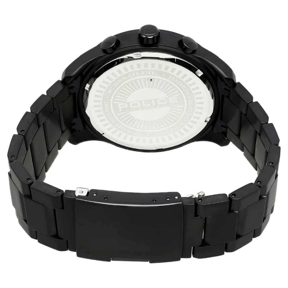 Black Dial Black Metal Strap Watch PL14836JSB02MJ - Kamal Watch Company