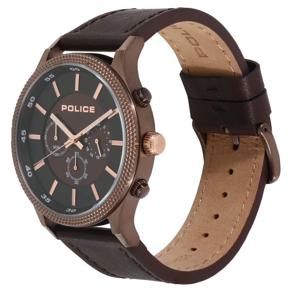 Brown Dial Brown Leather Strap Watch PL15002JSBN12 - Kamal Watch Company