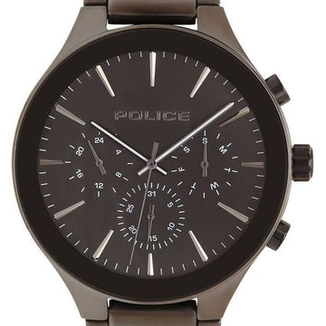 Police Quartz Multifunction Grey Dial Metal Strap Watch for Men