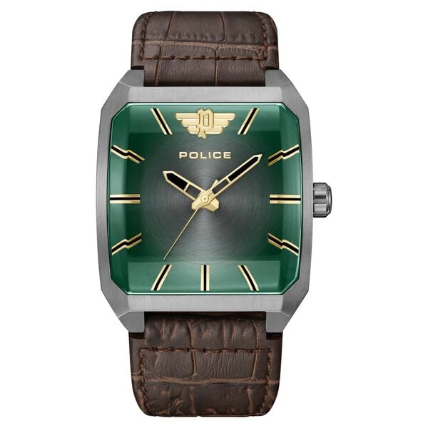 Police Green Dial Quartz Analog Watch for Men