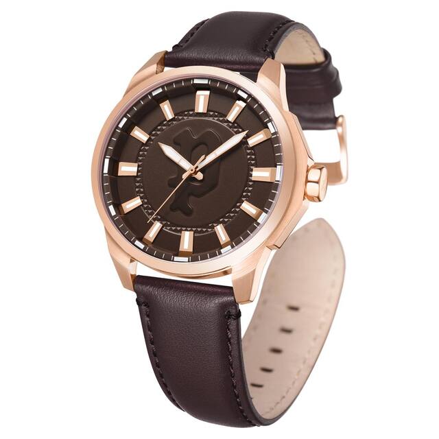Police Brown Dial Brown Leather Strap Watch PLPEWJA2204307