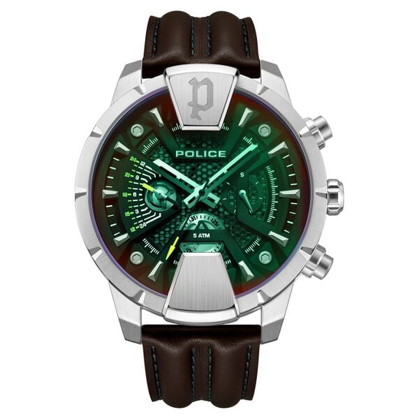 Police Multifunction Black Dial Watch for Men