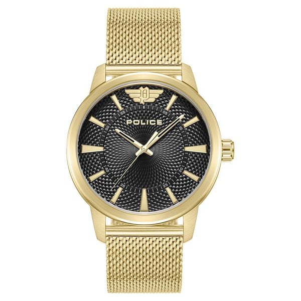 Police Golden Dial Quartz Analog Watch for Men