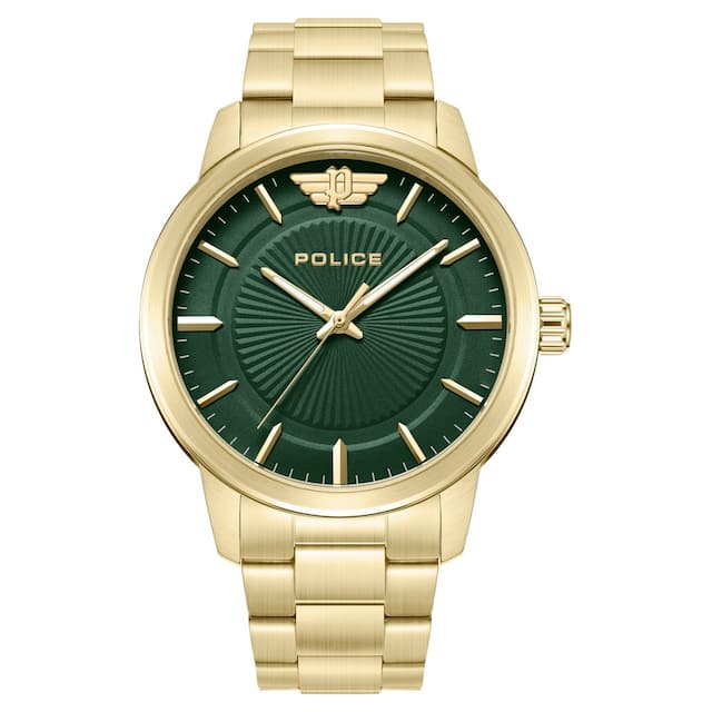 Police Green Dial Quartz Analog Watch for Men PLPEWJG2227408