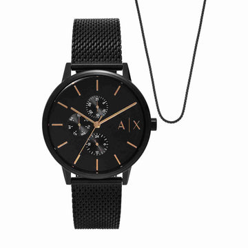 Armani Exchange AX7162SET Analog Watch for Men With Nacklace