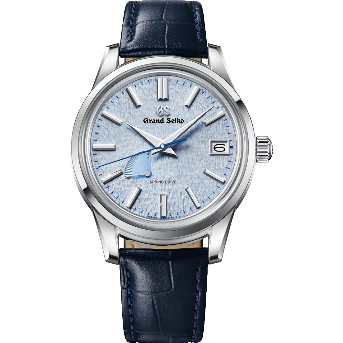 Grand Seiko Elegance Spring Drive “Skyflake” SBGA407G 40.2 mm Steel Light Blue Dial Watch for Men