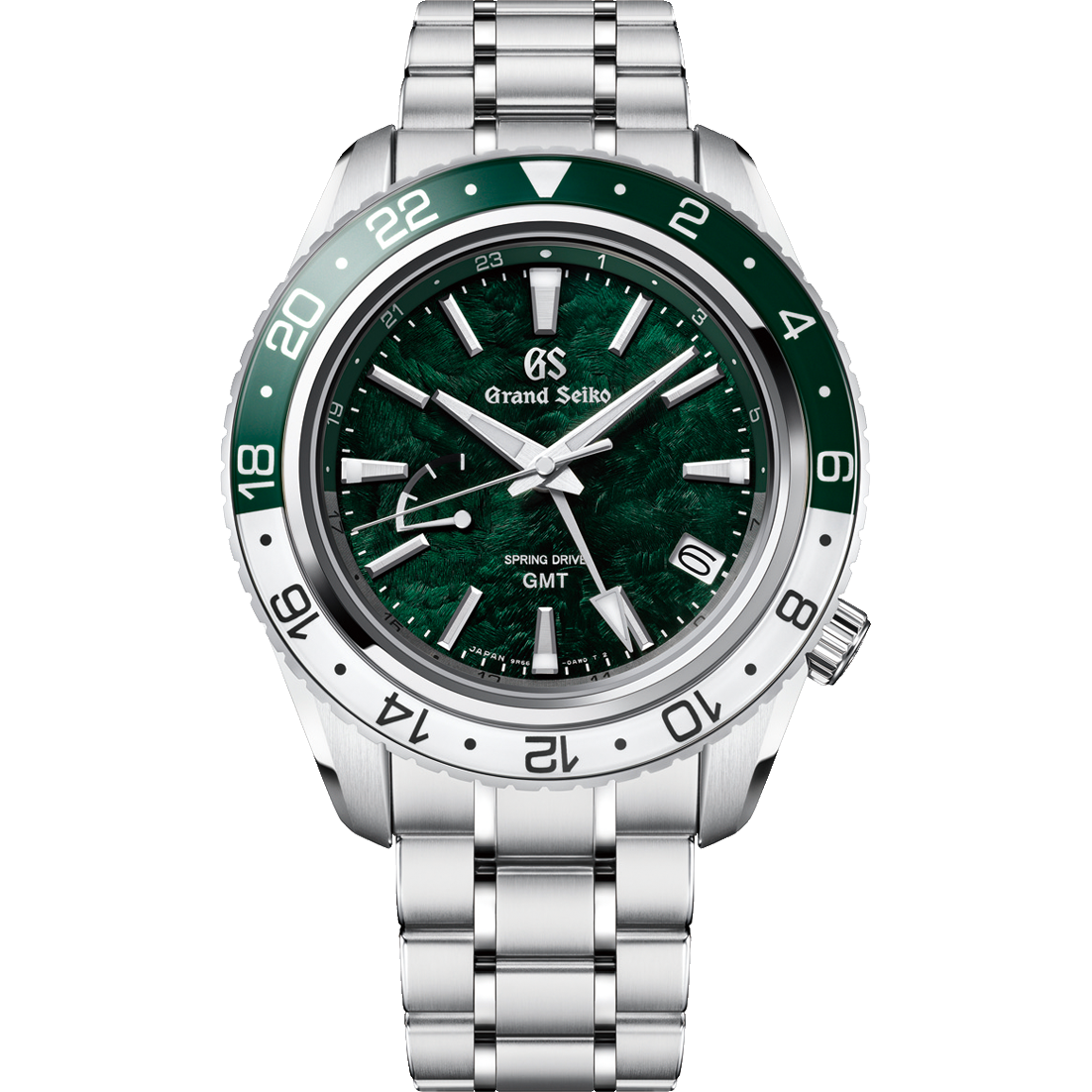 Grand Seiko Sport Spring Drive GMT SBGE295G 44.0 mm Steel Green Dial Watch for Men