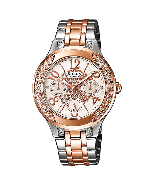 SHEEN SHE-3808SG-7AUDR - SX154 Two-Tone Multi-Dial - Women's Watch
