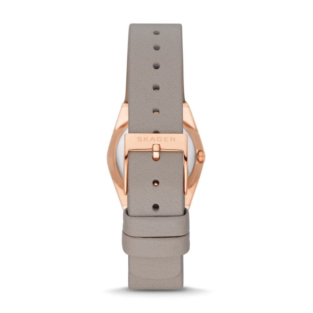 Grenen Lille Solar-Powered Greystone Leather Watch - Kamal Watch Company