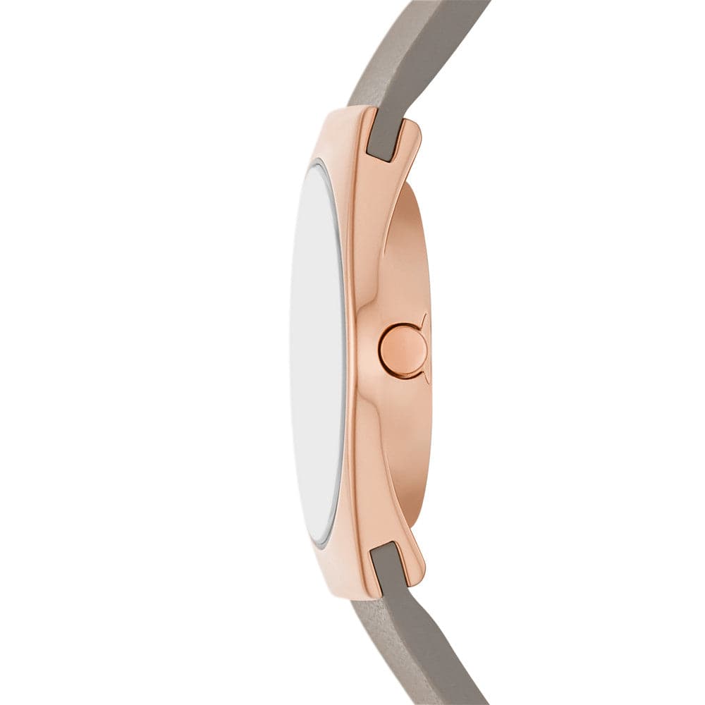 Grenen Lille Solar-Powered Greystone Leather Watch - Kamal Watch Company