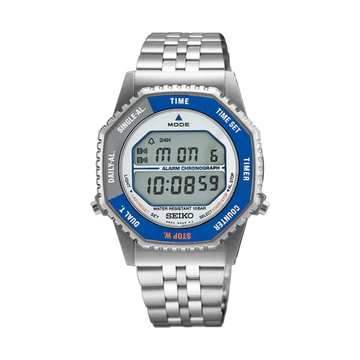 Seiko SMGG21P1 Men’s Digital Watch in Blue & Silvertone