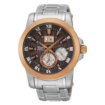 SEIKO Premier Kinetic Perpetual SNP128P1 - Kamal Watch Company