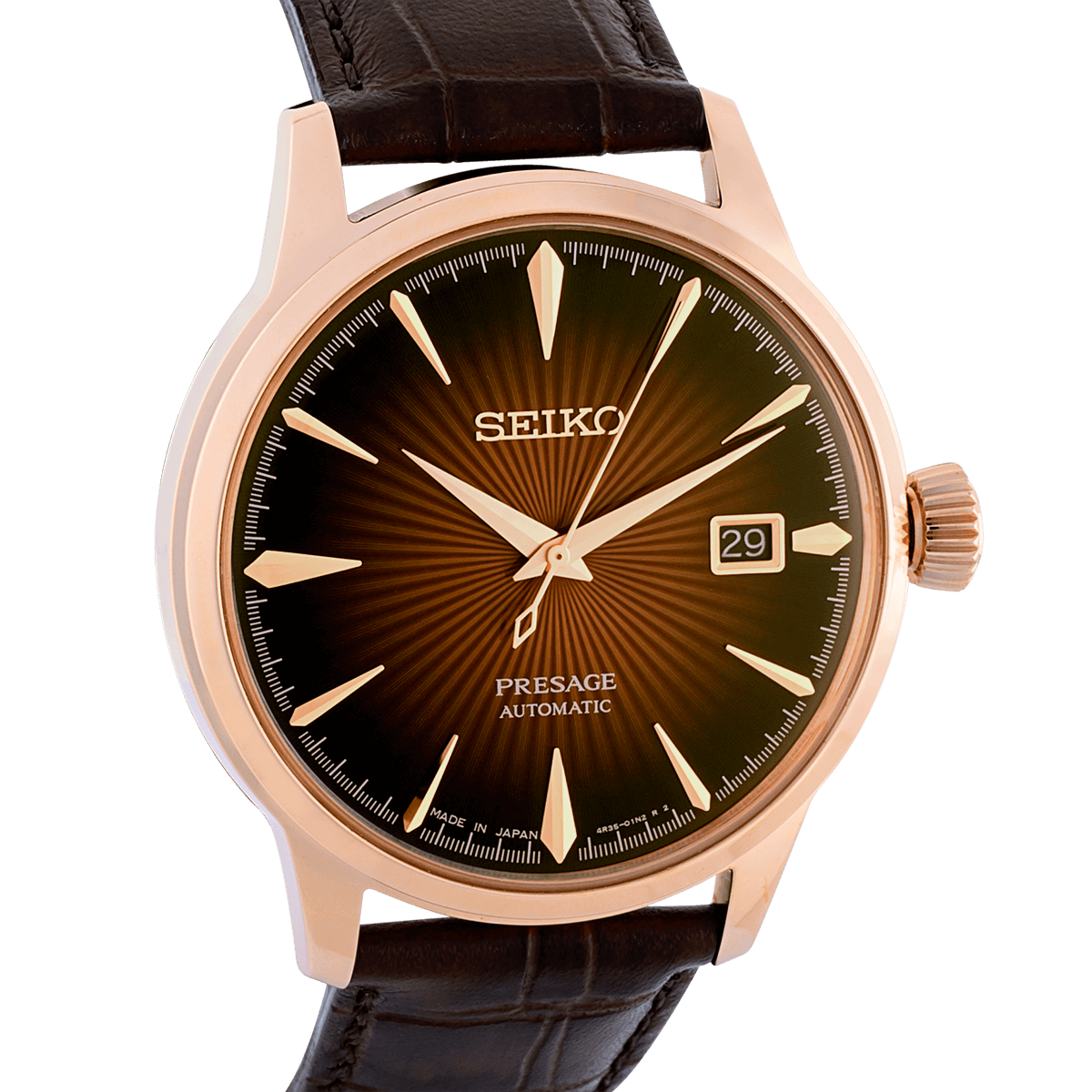 Seiko Presage SRPB46J1 – three-quarter view 2
