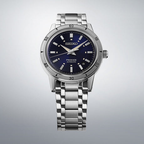 SEIKO Presage Style 60s ‘Elegant Yet Rugged’ in navy - SRPL07J1