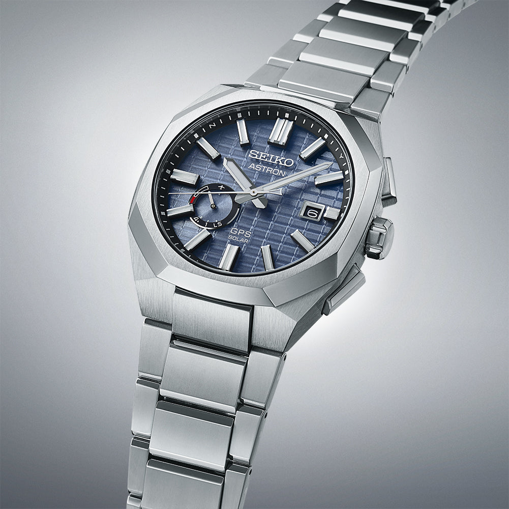 Seiko Astron SSJ013J1 – three-quarter view
