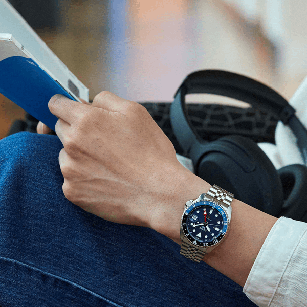 SEIKO 5 SPORTS ‘BLUEBERRY’ GMT SKX RE-INTERPRETATION - SSK003K1 - Kamal Watch Company
