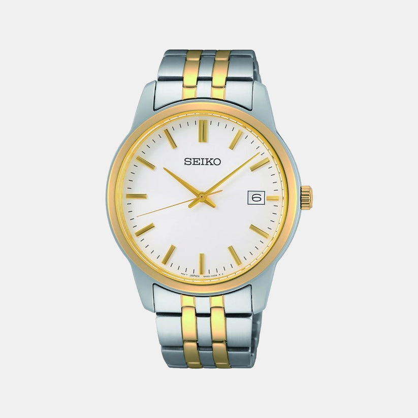 Male White Analog Stainless Steel Watch SUR402P1