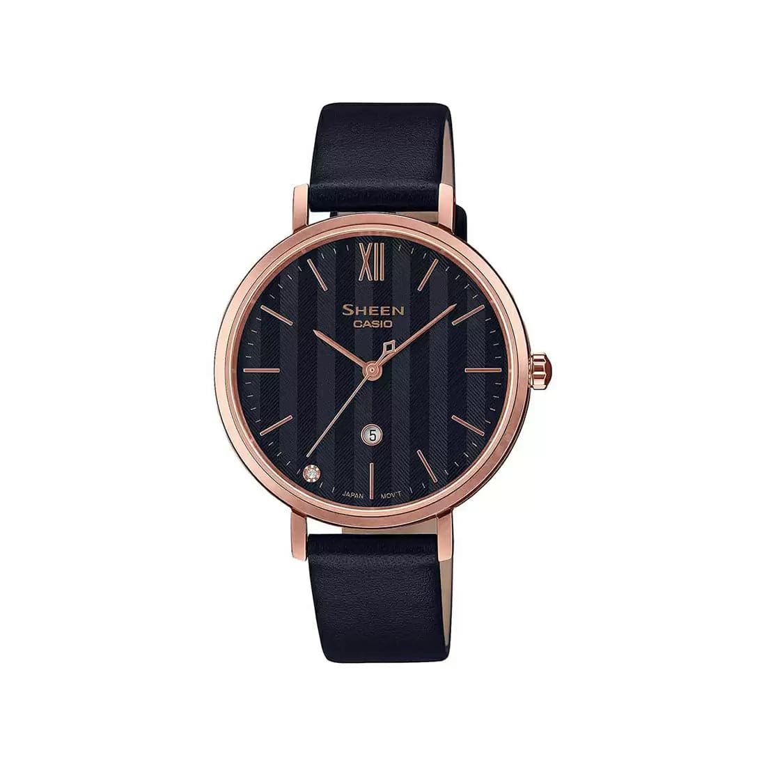 CASIO SHEEN Pink Gold IP - Women's Watch SX274 - Kamal Watch Company