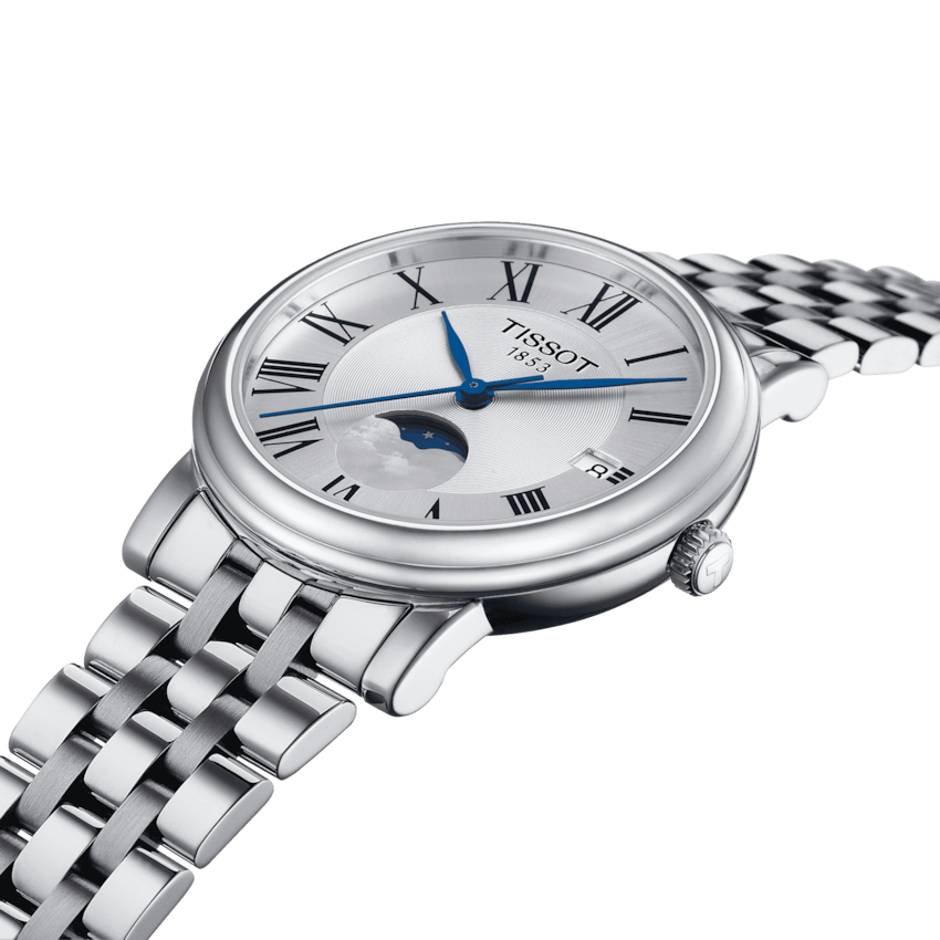 T122.223.11.033.00 TISSOT CARSON PREMIUM LADY MOONPHASE - Kamal Watch Company