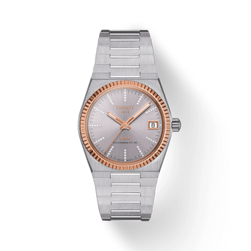 TISSOT PRX 35MM POWERMATIC 80 STEEL & 18K GOLD BEZEL T931.207.41.336.00 - Kamal Watch Company