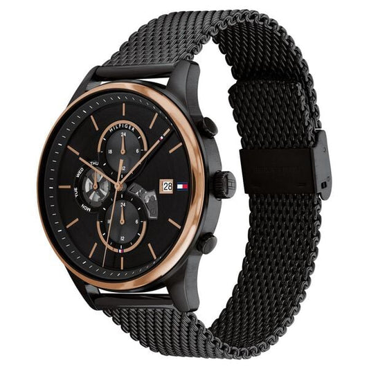 Tommy Hilfiger Black Dial Quartz Analog Watch for Men