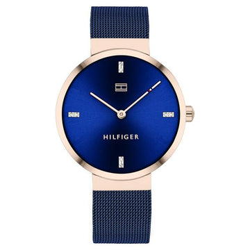 Tommy Hilfiger Quartz Analog Blue Dial Stainless Steel Strap Watch for Women