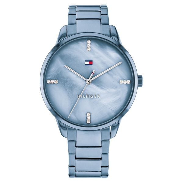 Tommy Hilfiger Quartz Analog Blue Dial Stainless Steel Strap Watch for Women