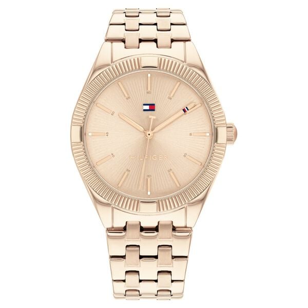 Tommy Hilfiger Quartz Analog Golden Dial Stainless Steel Strap Watch for Women