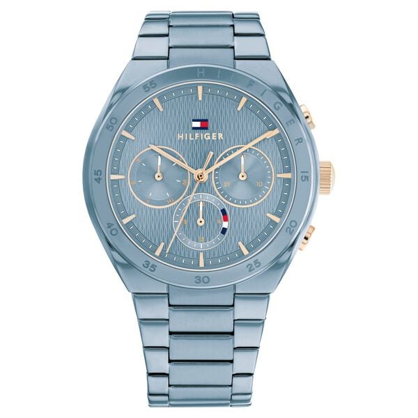 Tommy Hilfiger TH1782576 Quartz Multifunction Blue Dial Stainless Steel Strap Watch for Women