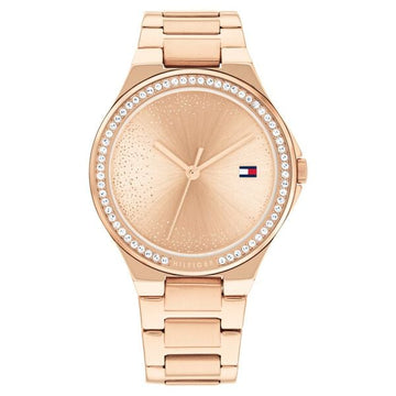 Tommy Hilfiger Quartz Analog Rose Gold Stainless Steel Strap for Women