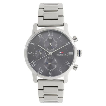 Tommy Hilfiger Quartz Multifunction Black Dial Metal Strap Watch for Men