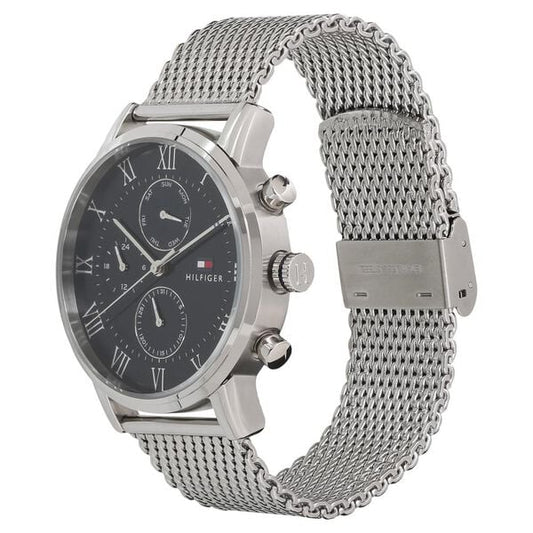 Tommy Hilfiger Quartz Multifunction Blue Dial Metal Strap Watch for Men