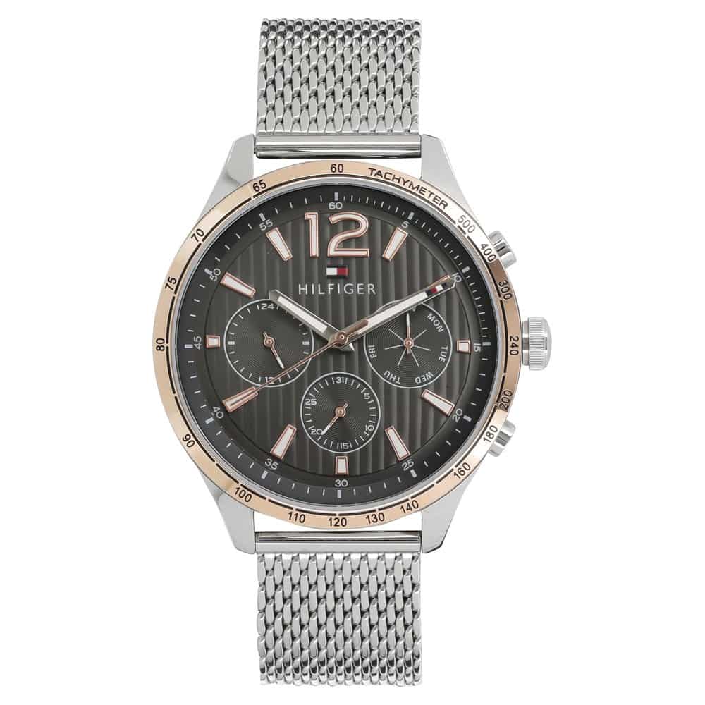 Grey Dial Silver Metal Strap Watch NCTH1791466 - Kamal Watch Company