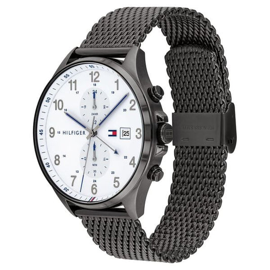 Tommy Hilfiger Quartz Multifunction White Dial Stainless Steel Strap Watch for Men