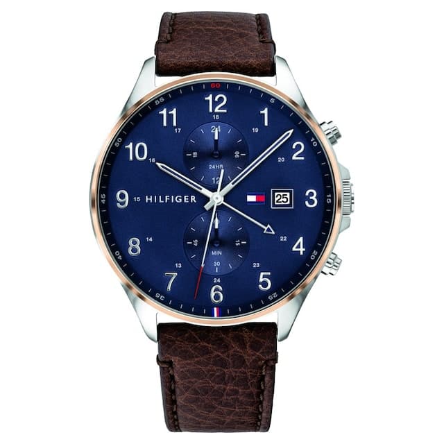 Blue Dial Brown Leather Strap Watch NDTH1791712 - Kamal Watch Company