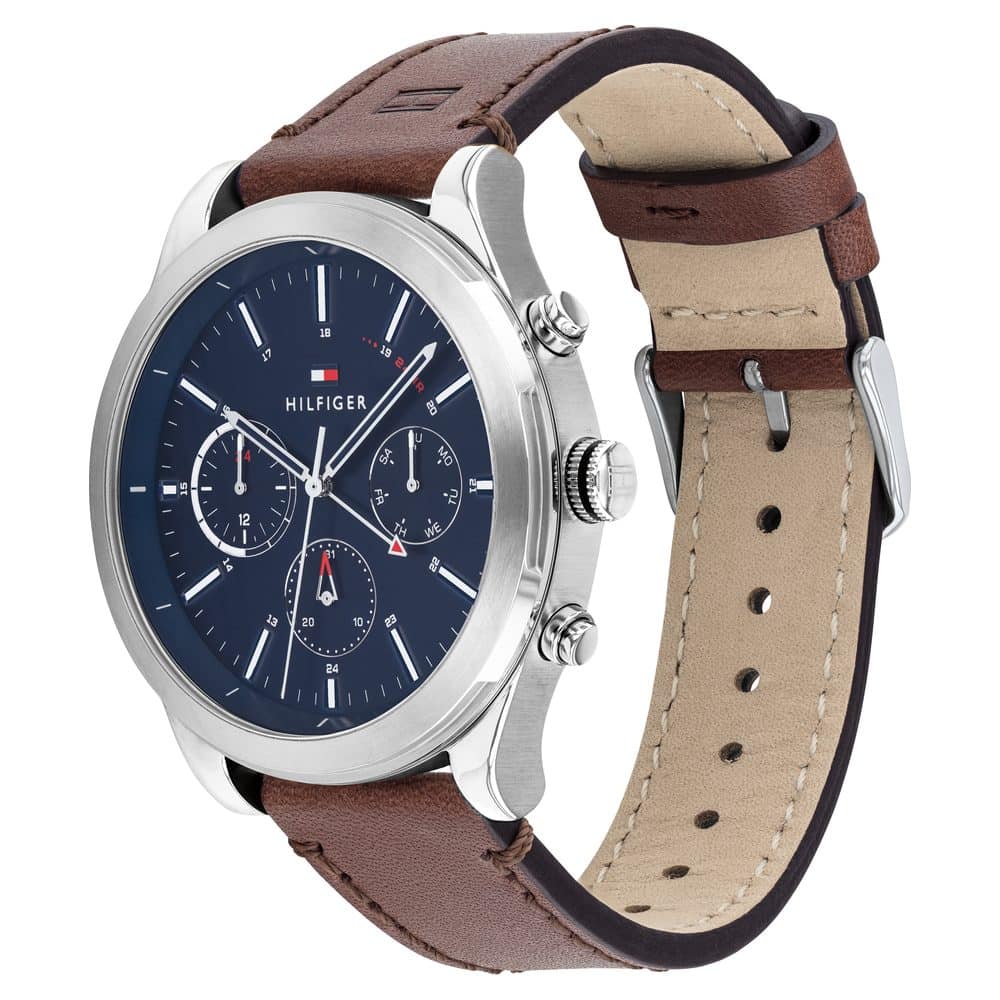 Blue Dial Leather Watch NCTH1791741 - Kamal Watch Company
