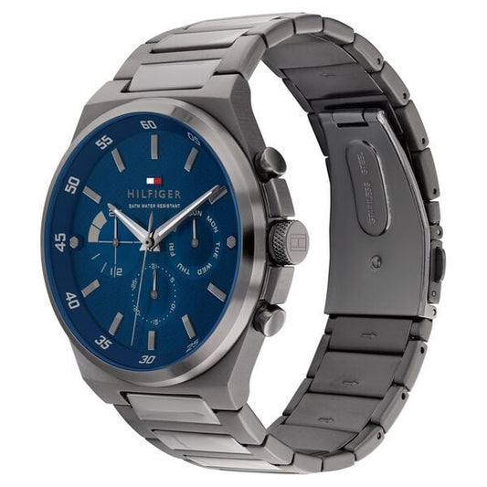 Tommy Hilfiger Quartz Multifunction Blue dial Stainless Steel Strap Watch for Men