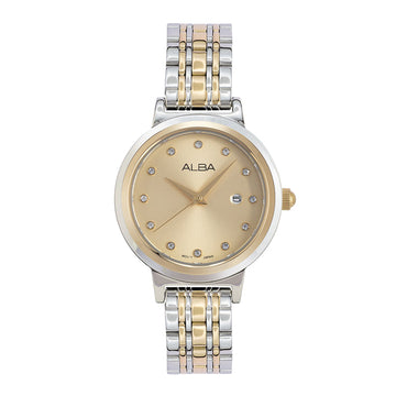 ALBA AH7EA4X1 Champagne Dial Watch