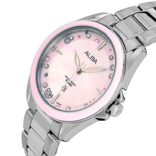 AH7DV7X1 Pastle Pink Dial Watch