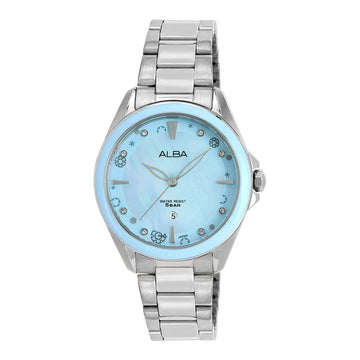 ALBA AH7DV9X1 Skyfall Blue Mother of Pearl Dial Watch