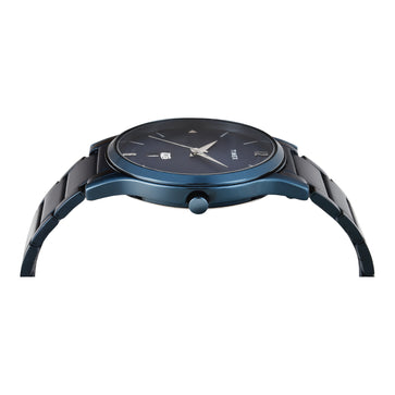 Timex Men Blue Round Analog Dial Watch- TW000R460