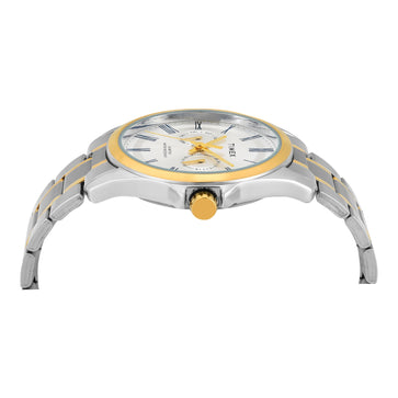 Timex Men Silver Round Analog Dial Watch- TW000X134