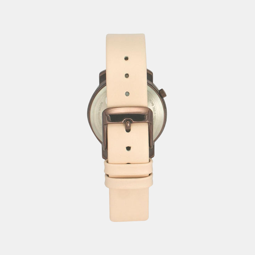 Female Rose Gold Analog Leather Watch TW032HL38