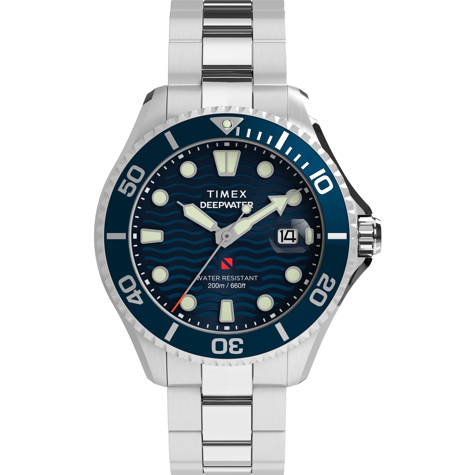 TIMEX Deep Water Meridian Blue Round Dial Analog Men's Watch - TW2W81900UJ