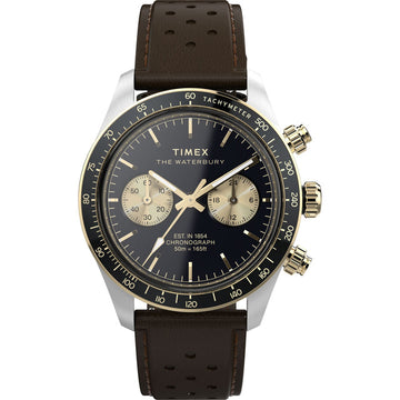 TIMEX Waterbury Black Round Dial Analog Men's Watch - TW2Y24100UJ