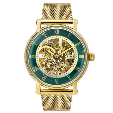 TIMEX Green Round Dial Automatic Men's Watch - TWEG16721