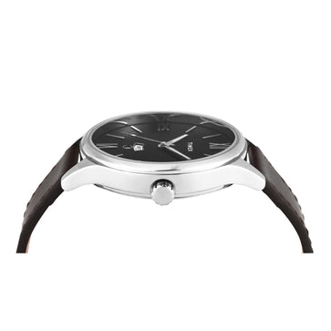 Timex Men Analog Black Round Brass Dial Watch- TWEG18426