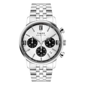 TIMEX MARLIN Silver-Tone Round Dial Analog Men's Watch - TWEG26704