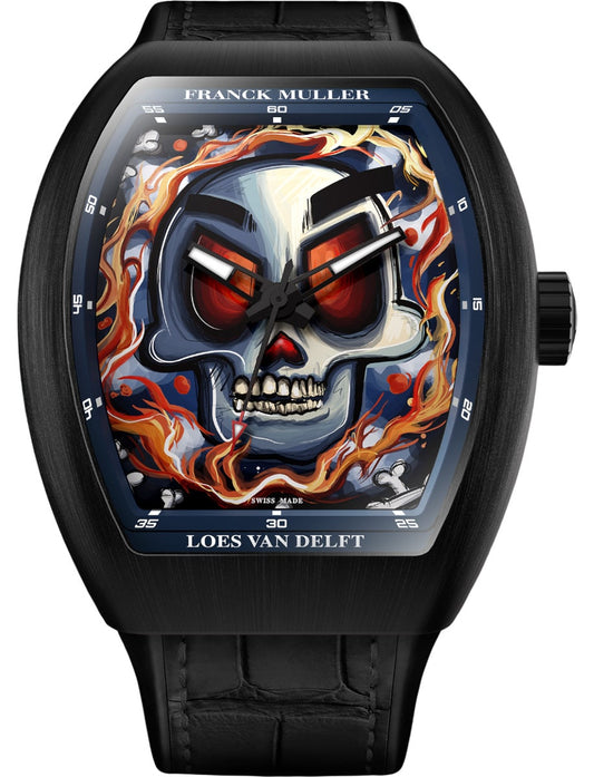 Franck Muller Vanguard 42.5 x 52.3 mm Titanium V 43 SC SKULL TT NR BR NR TT – front view